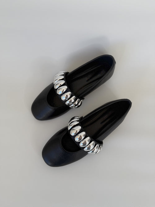 Alaia Silver Flats