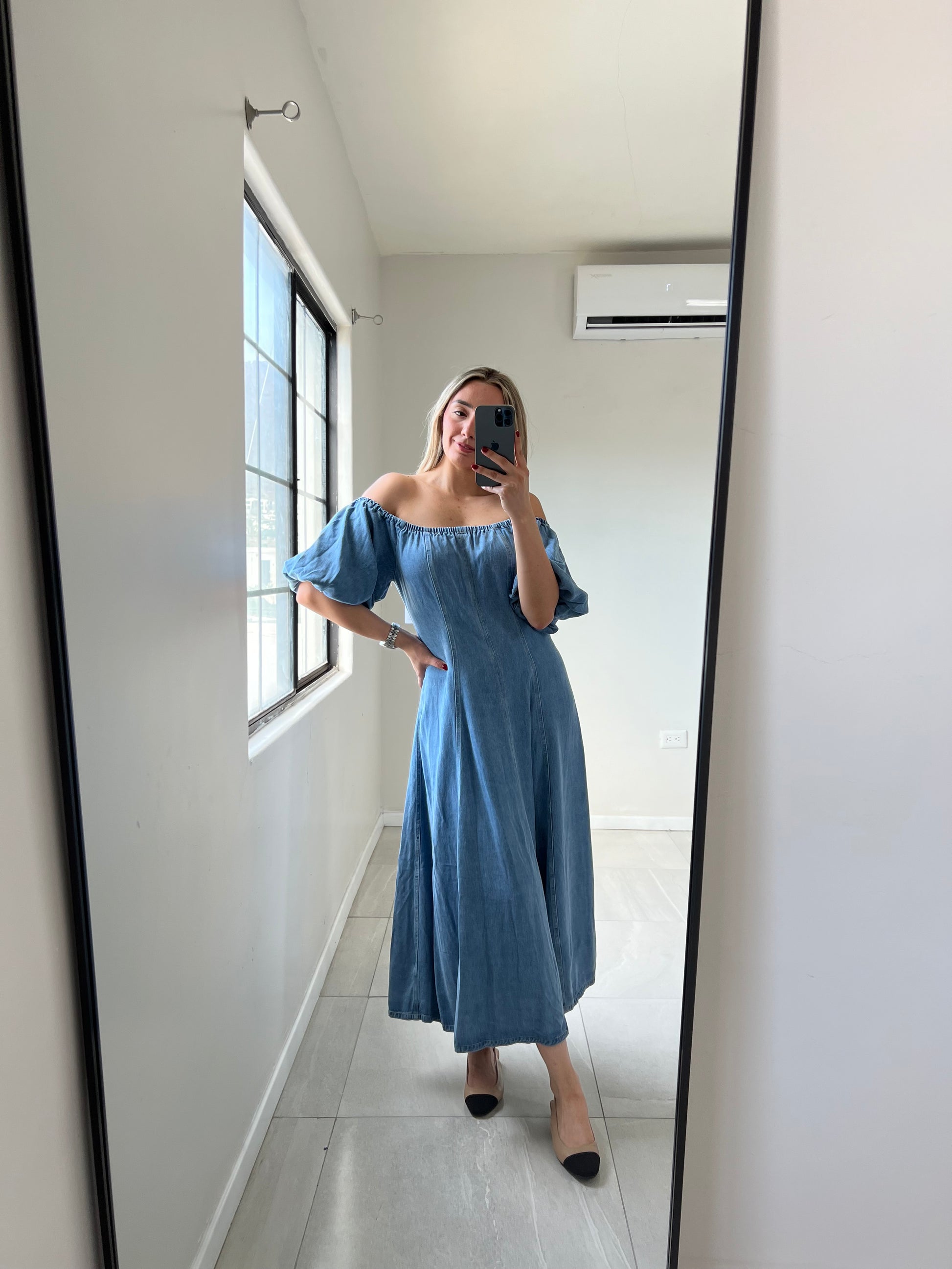 Light Blue Denim Dress