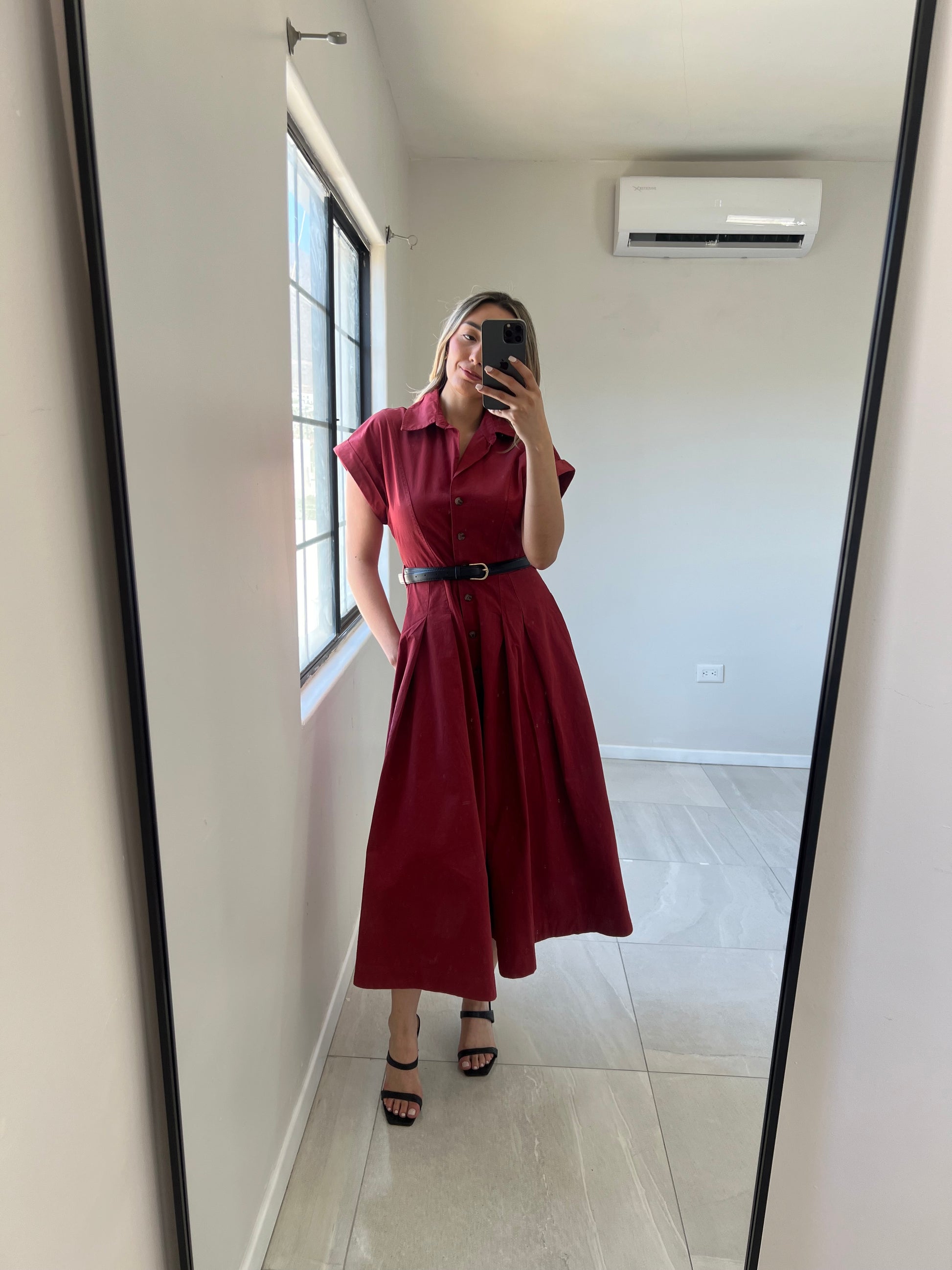 Wine Midi Dress