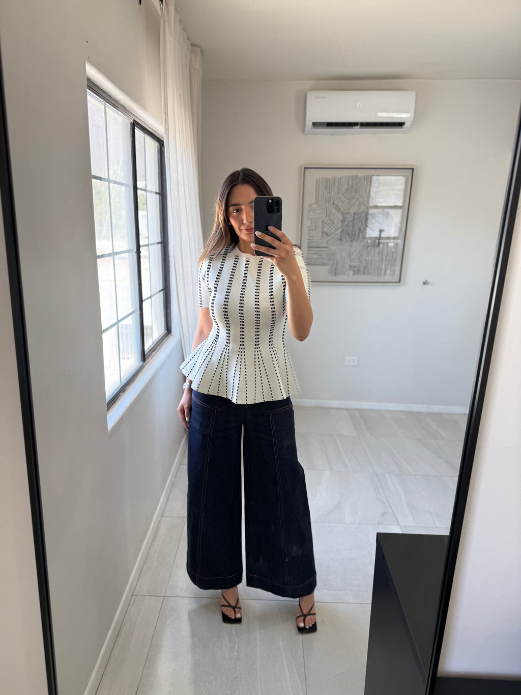 Jacquard Sweater Top