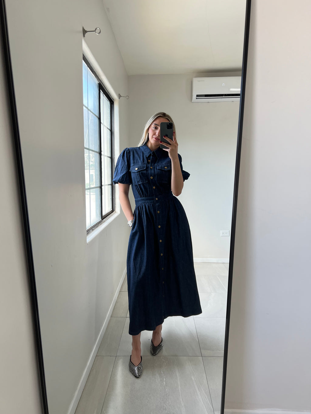 Vestido Denim Camisero