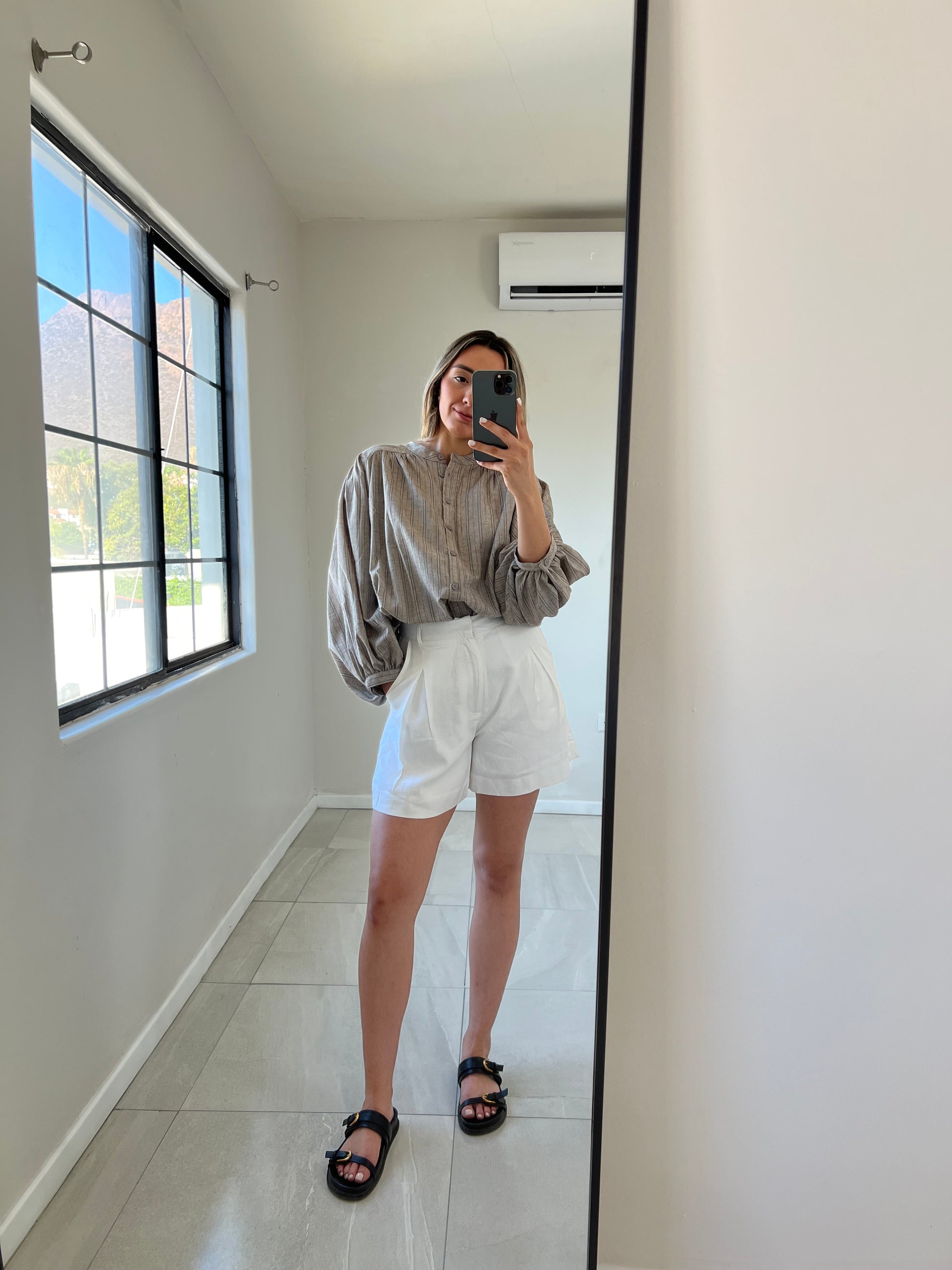 Blusa Lino Rayas