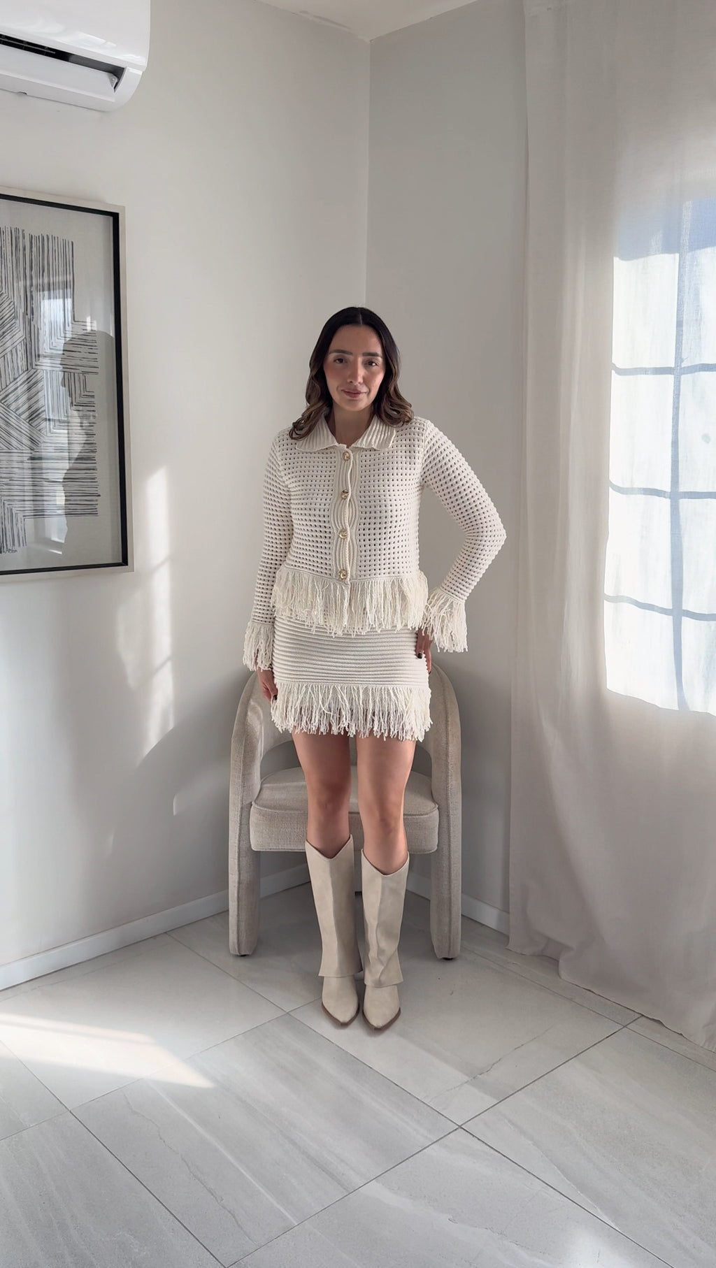 Natural Knit Cream Set