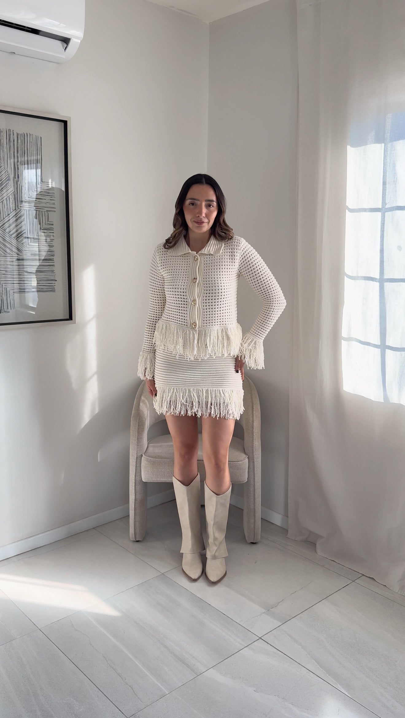 Natural Knit Cream Set