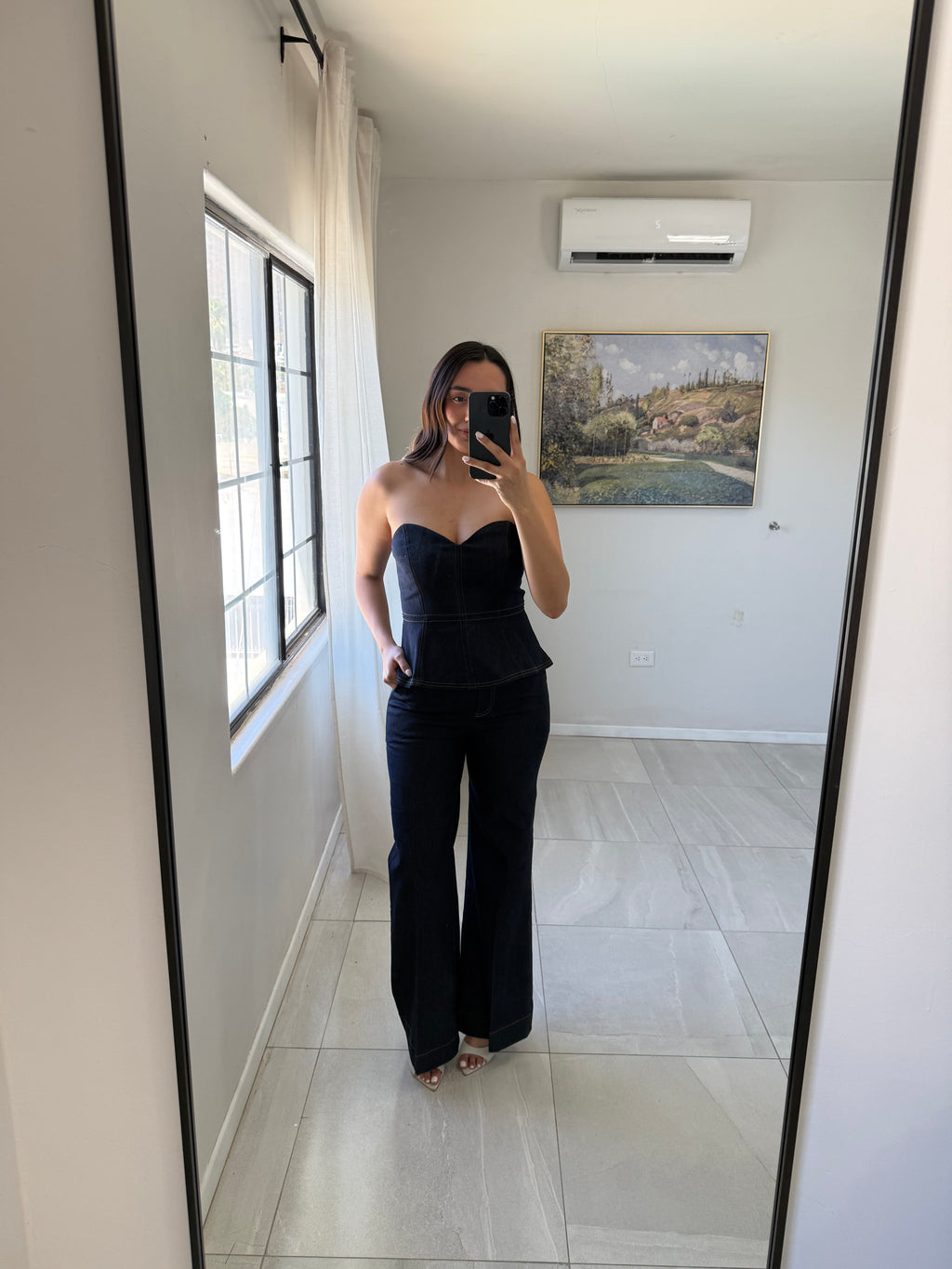 Denim Strapless Set