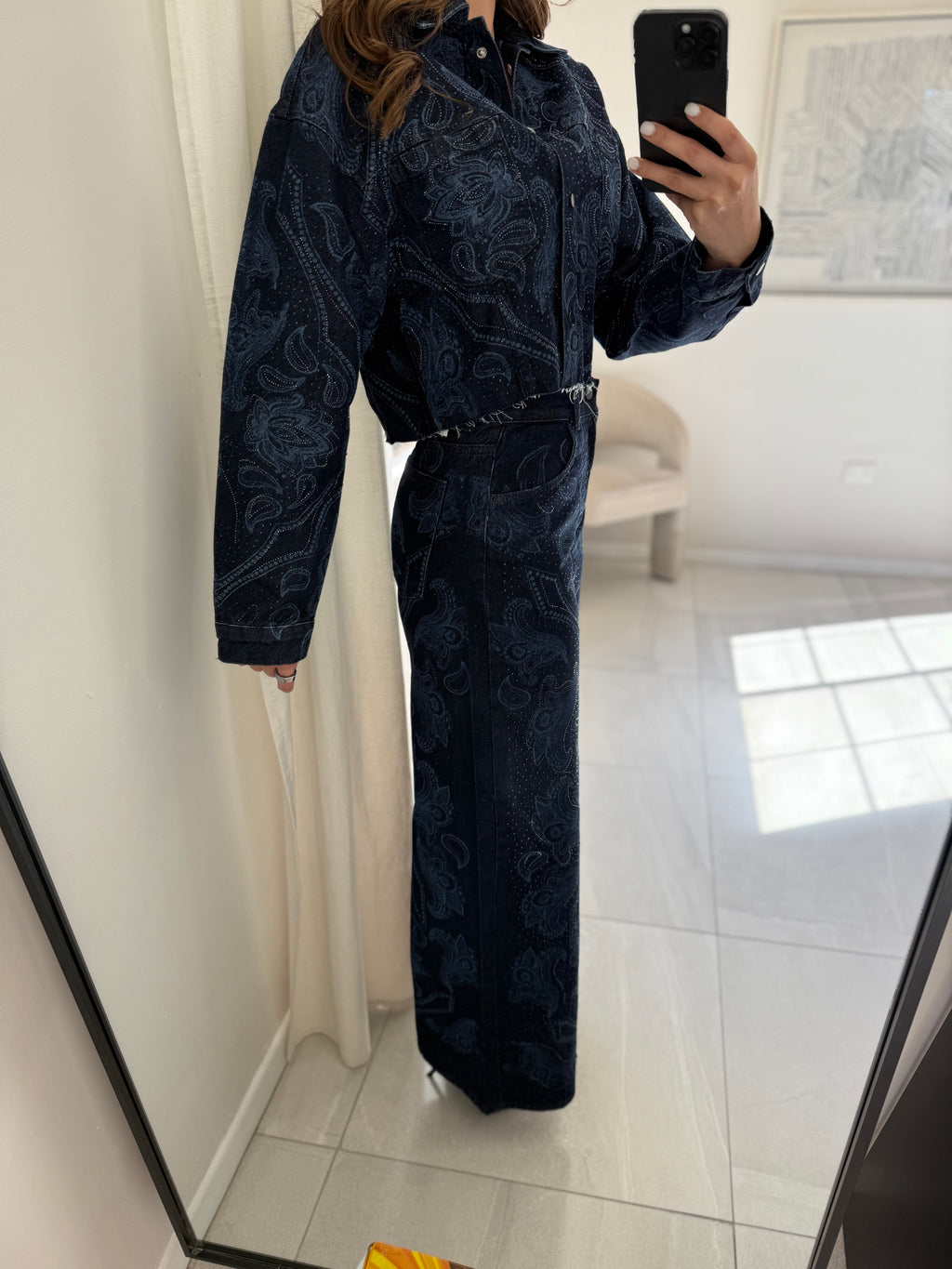 Paisley Denim Jacket