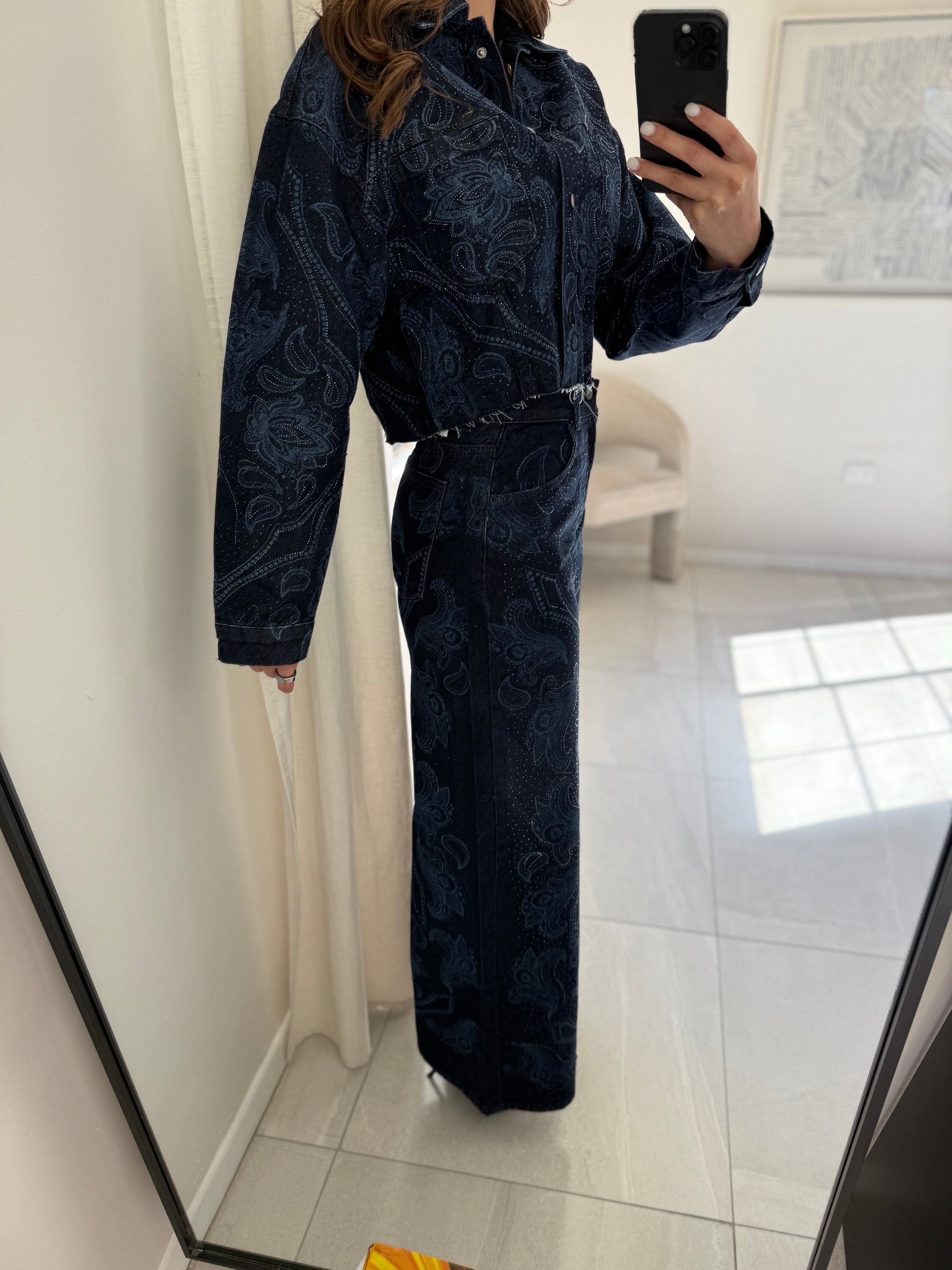 Paisley Denim Jacket