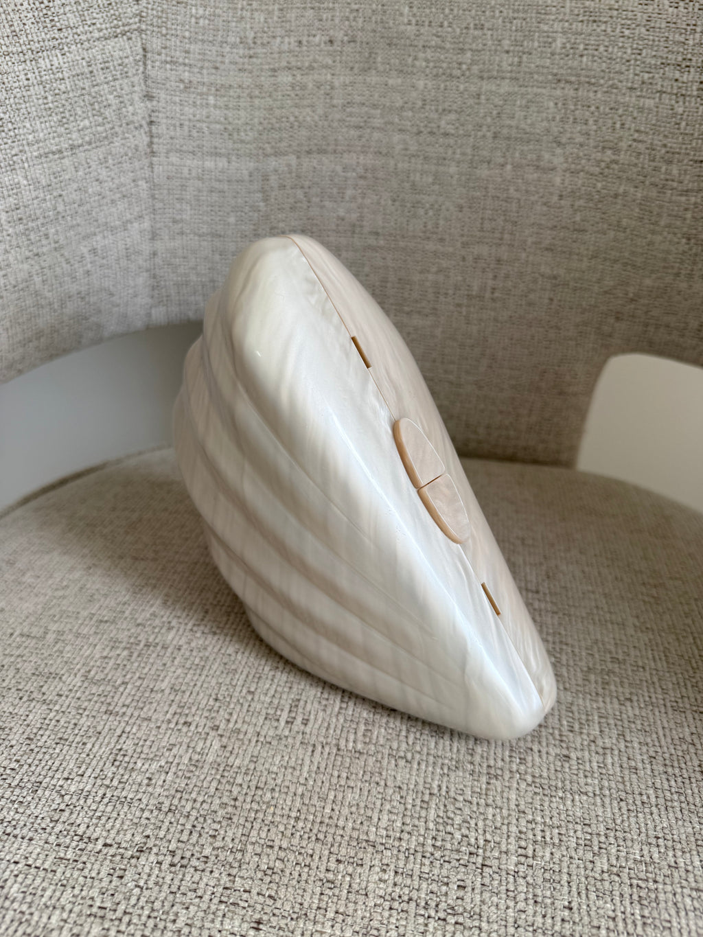 Shell Clutch White