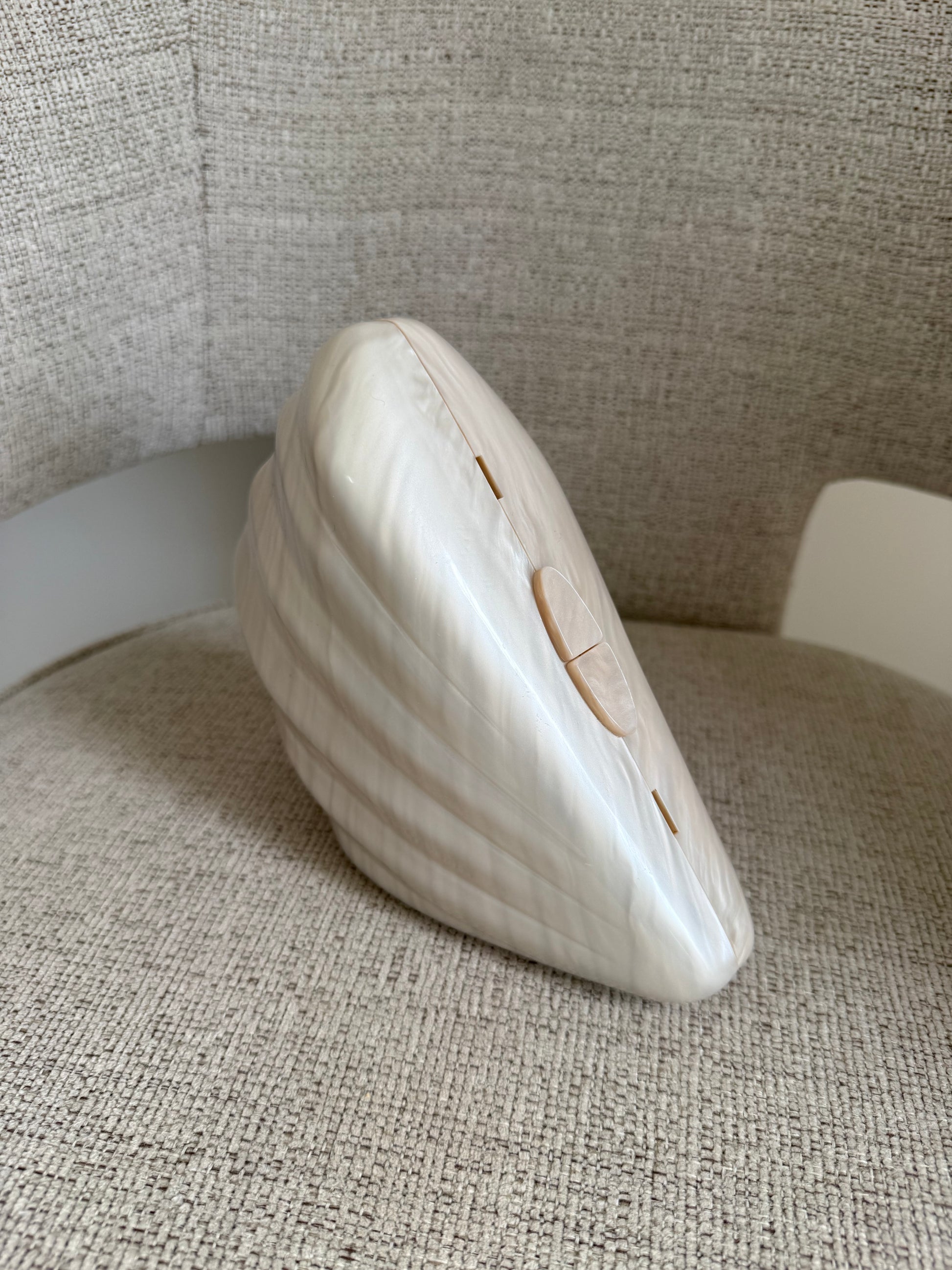 Shell Clutch White