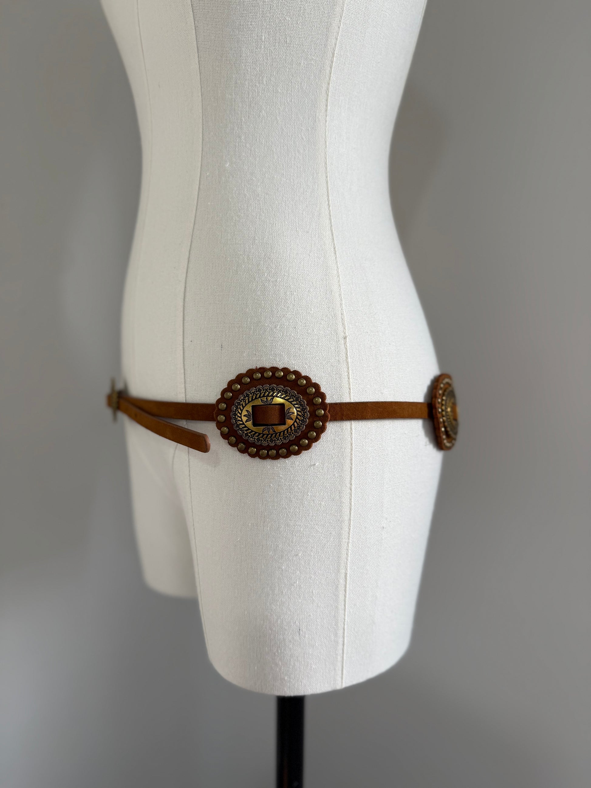 Cinturón Brown Gold Buckle