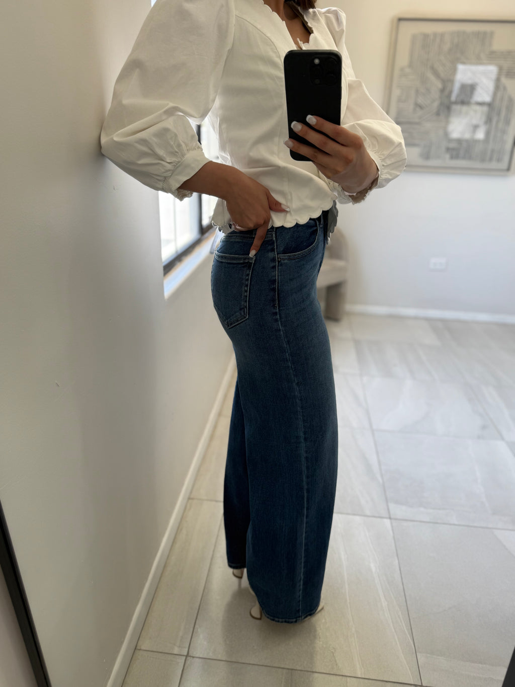 Inseam High Rise Wide Leg