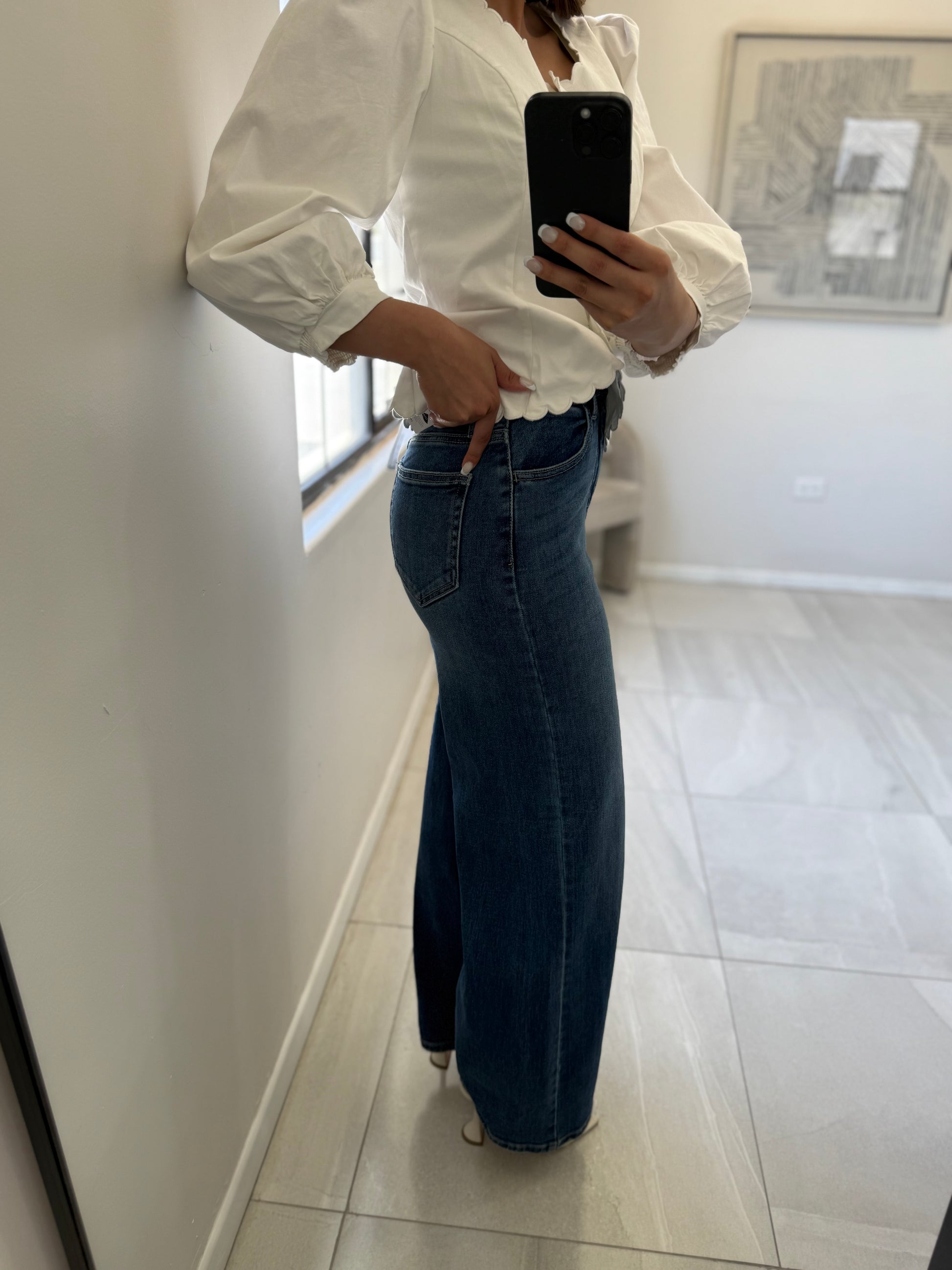 Inseam High Rise Wide Leg
