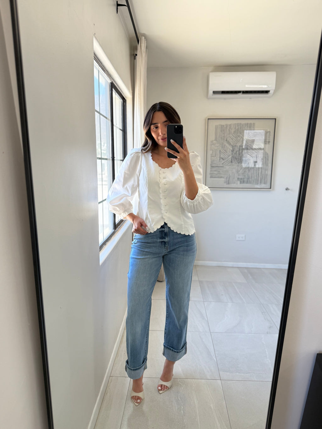 High Rise Medium Dad Jeans Cuff
