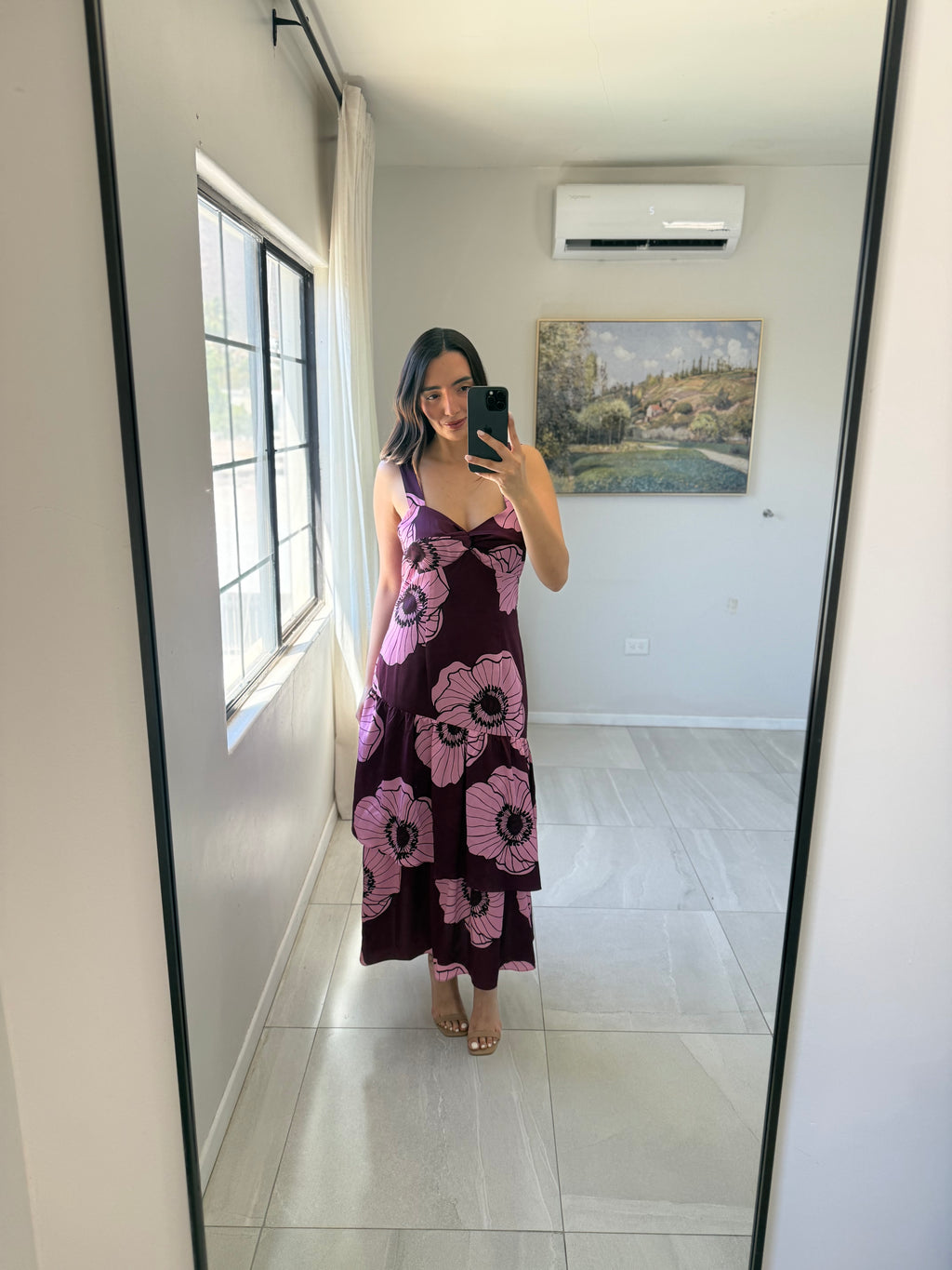 Adelyn Midi Purple Dress