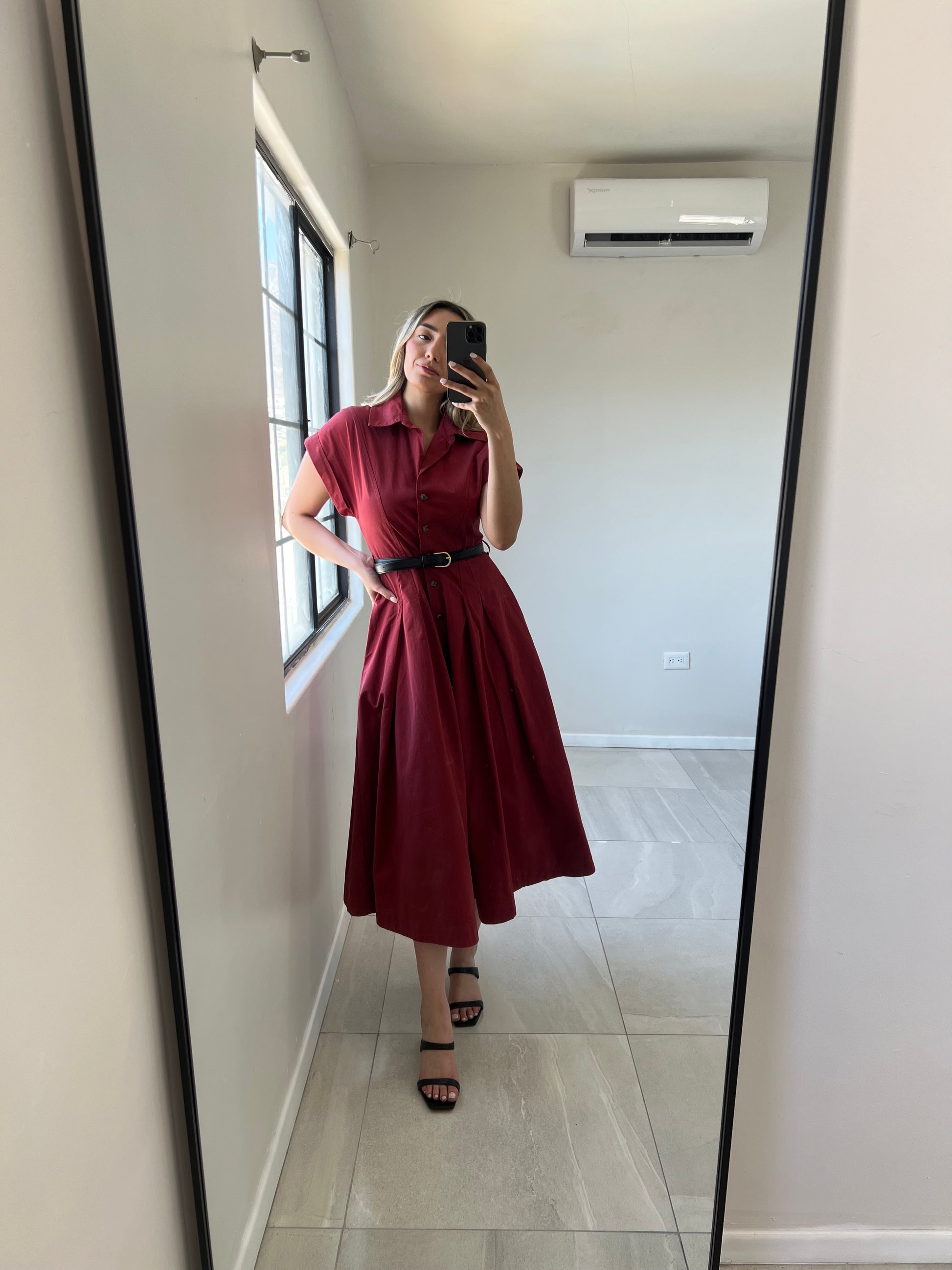 Wine Midi Dress
