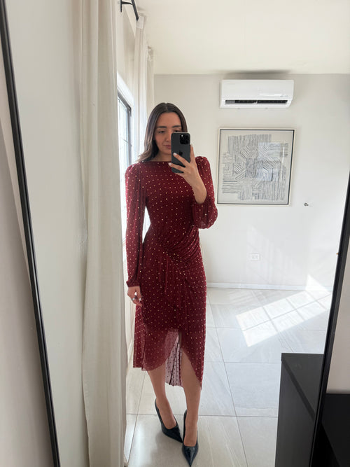 Alex Marie Burgundy Crystal