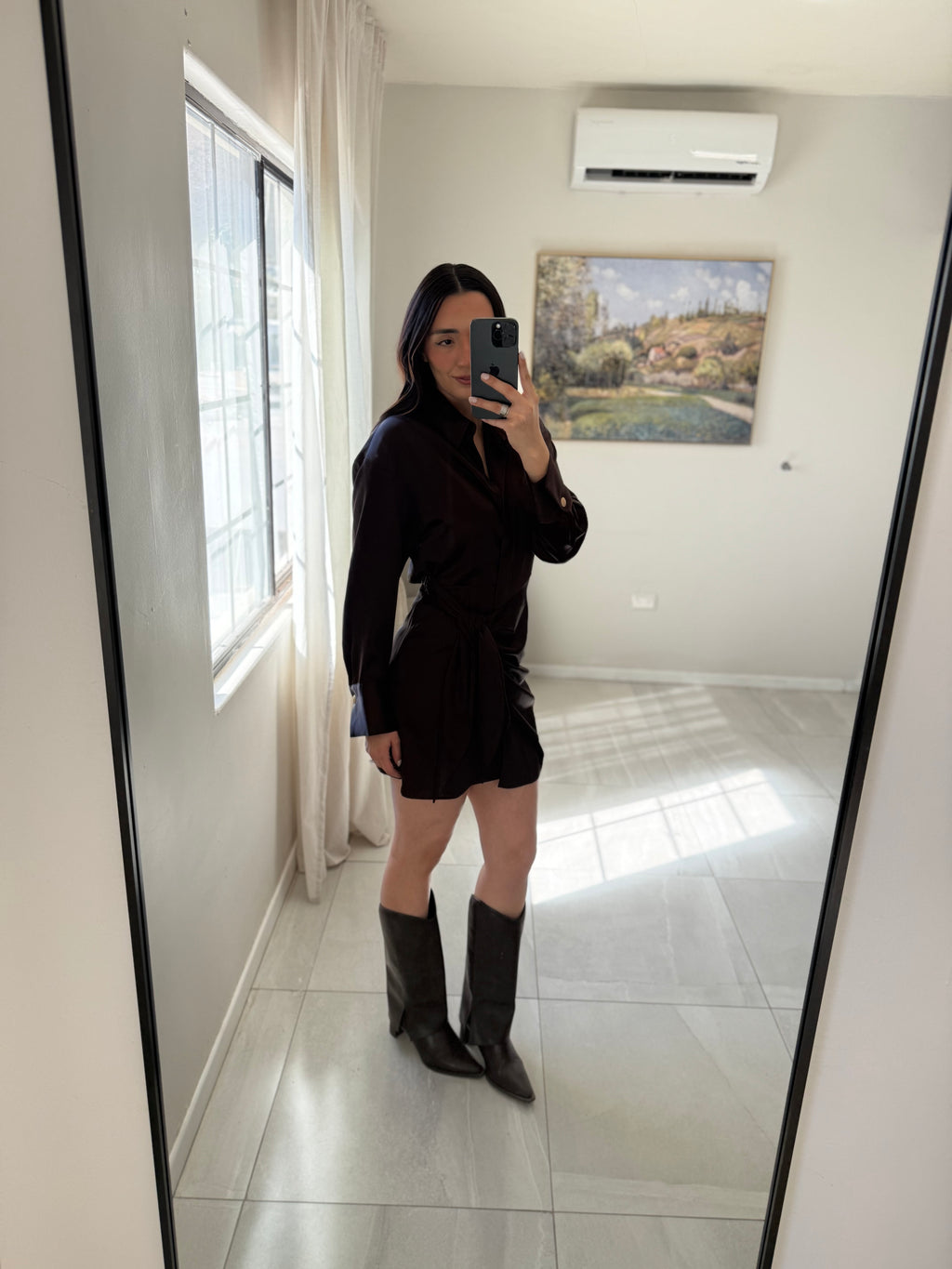 Brown Mini Dress