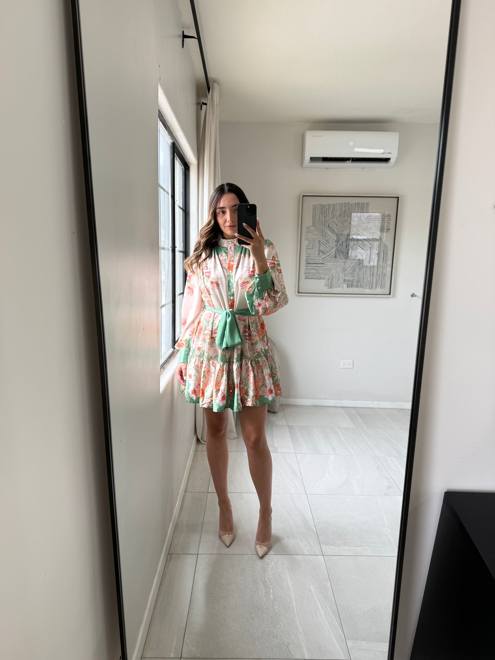 Vestido Camisero Tan Sage