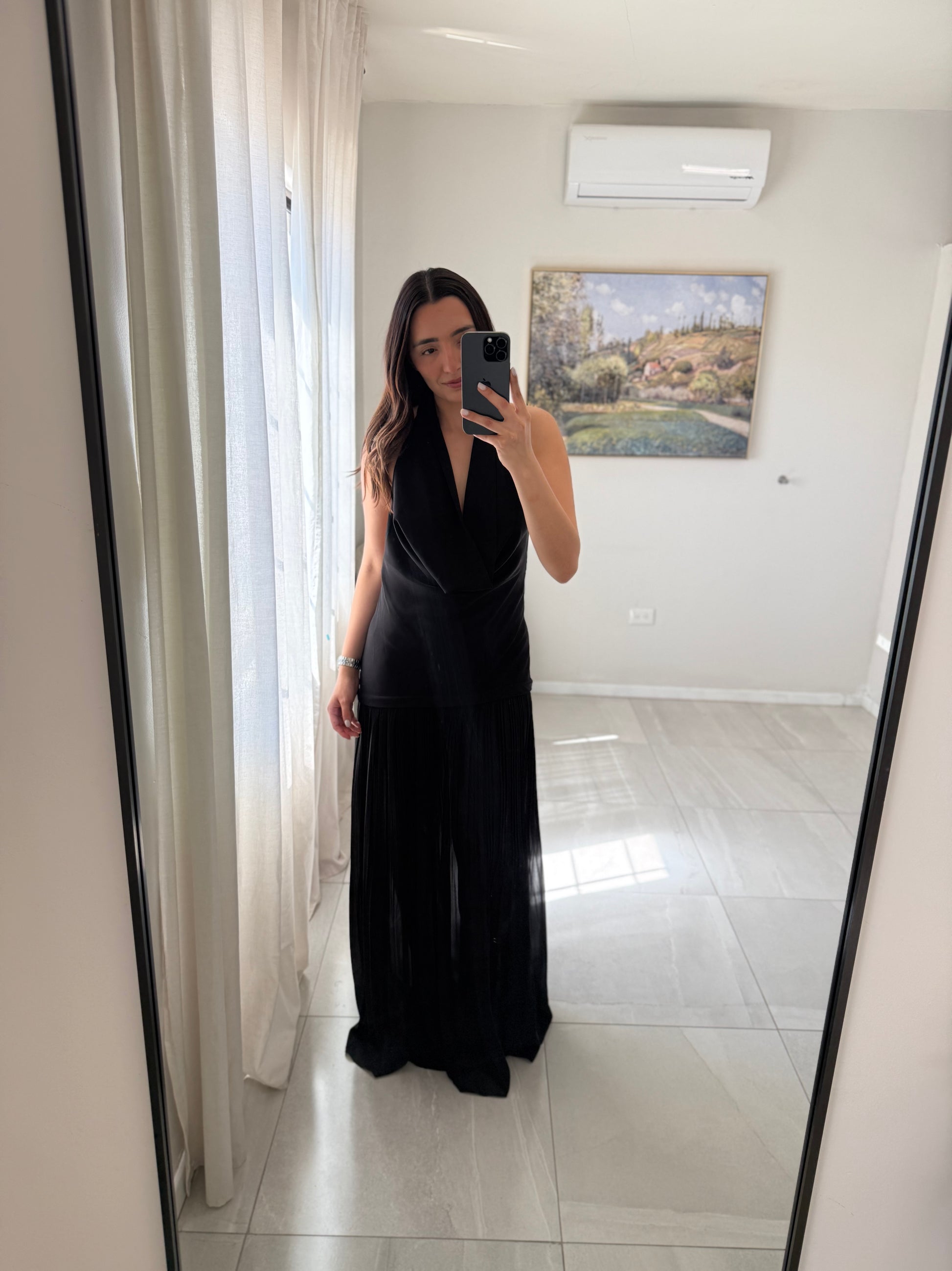 Black Maxi Halter Dress