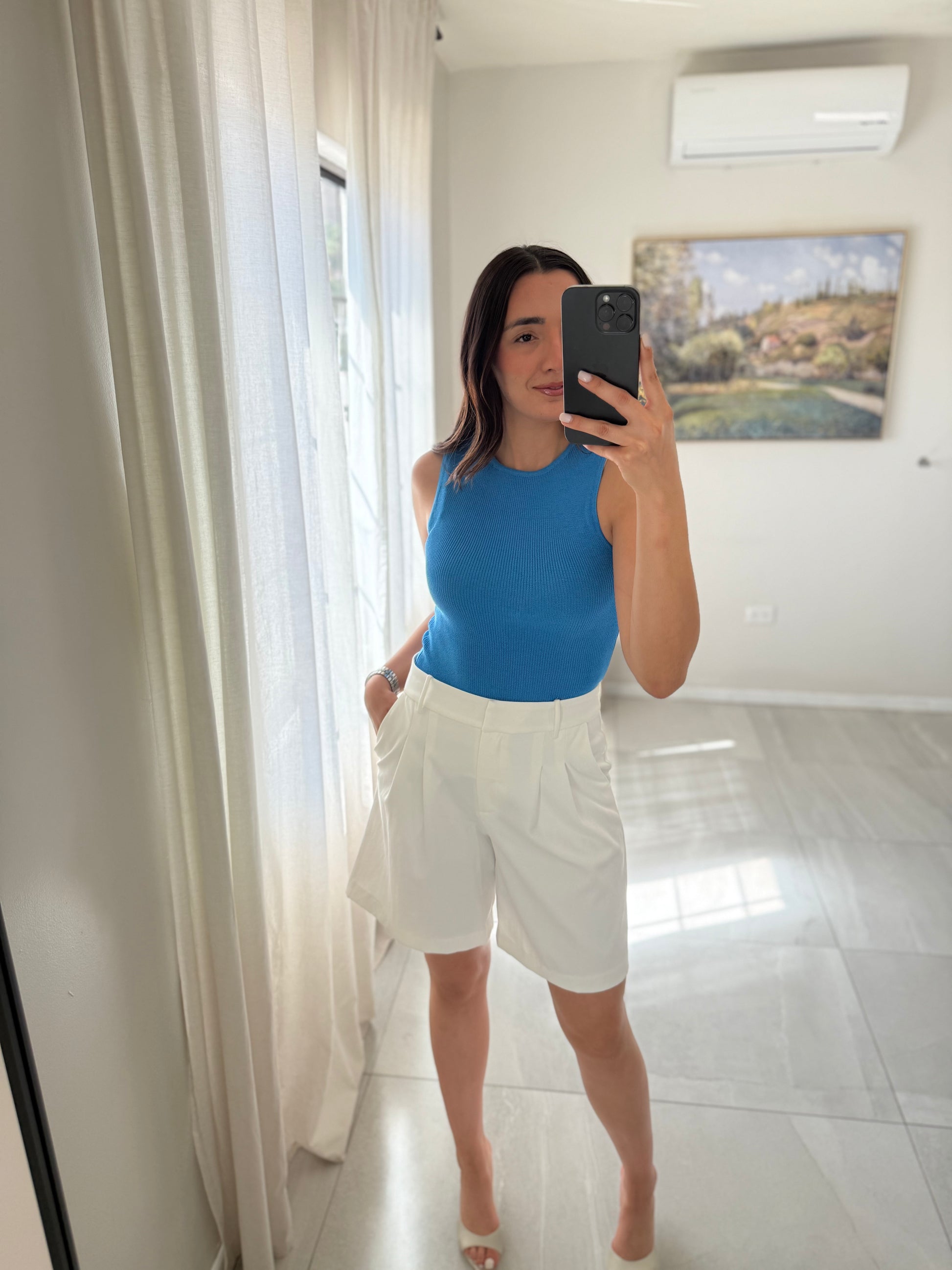 Blue Basic Top