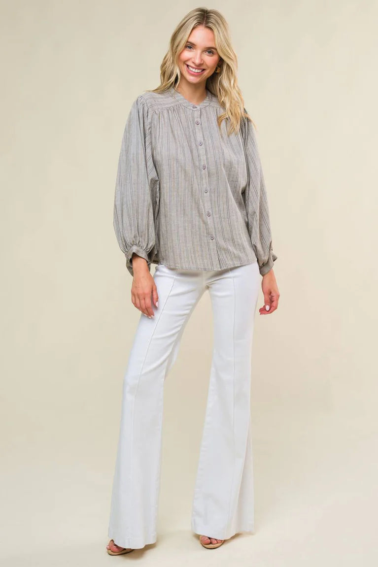 Blusa Lino Rayas