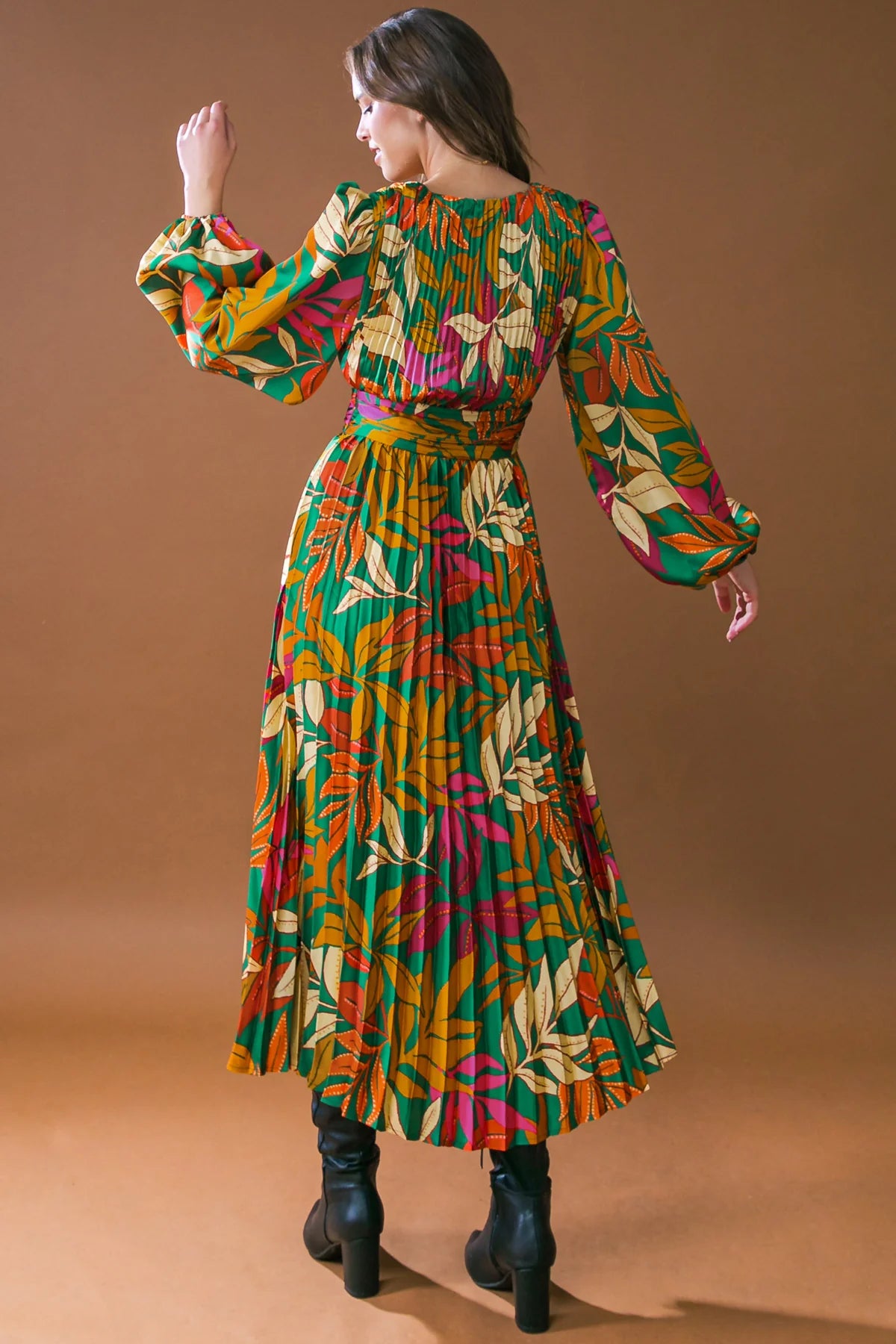 Vestido Floral Verde