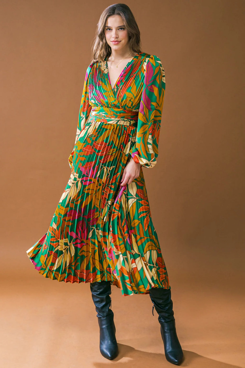 Vestido Floral Verde