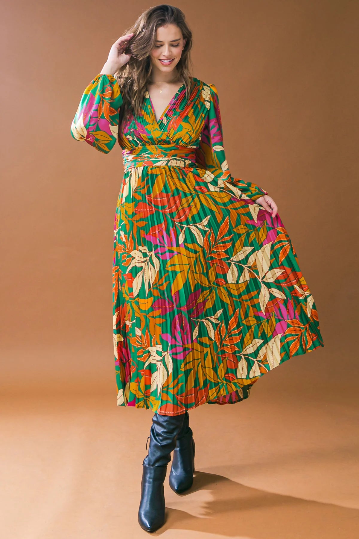 Vestido Floral Verde