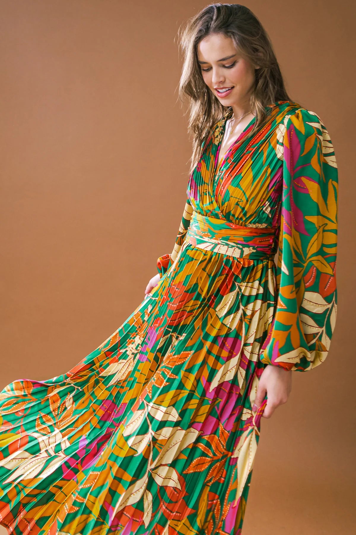 Vestido Floral Verde